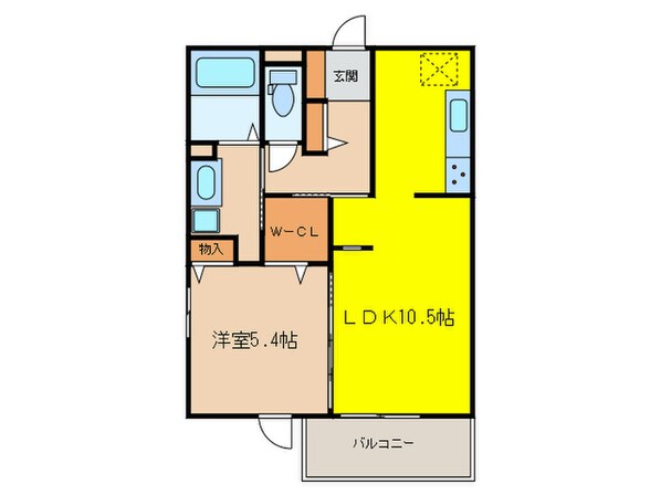 D-room西新の物件間取画像